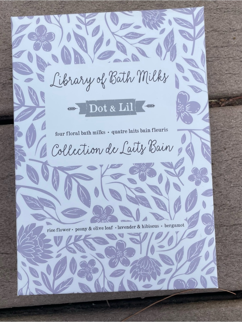 Dot and Lil Library of Bath Milks gift set